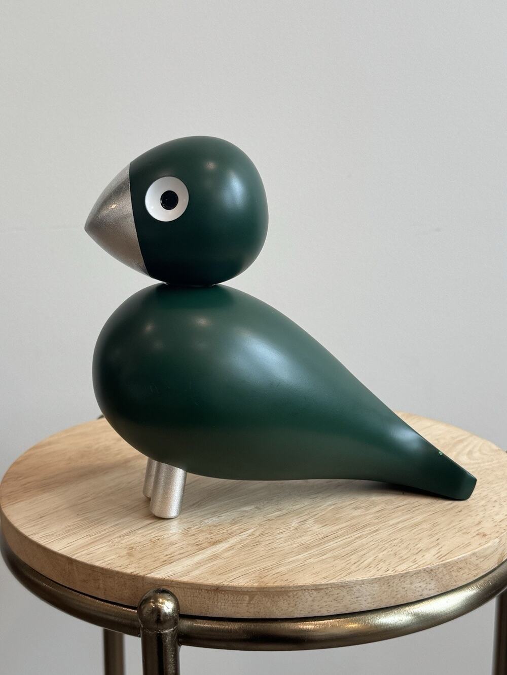 Kay Bojesen Beech Wood George Songbird 6” Minimalist Figure 2000 Green Bird
